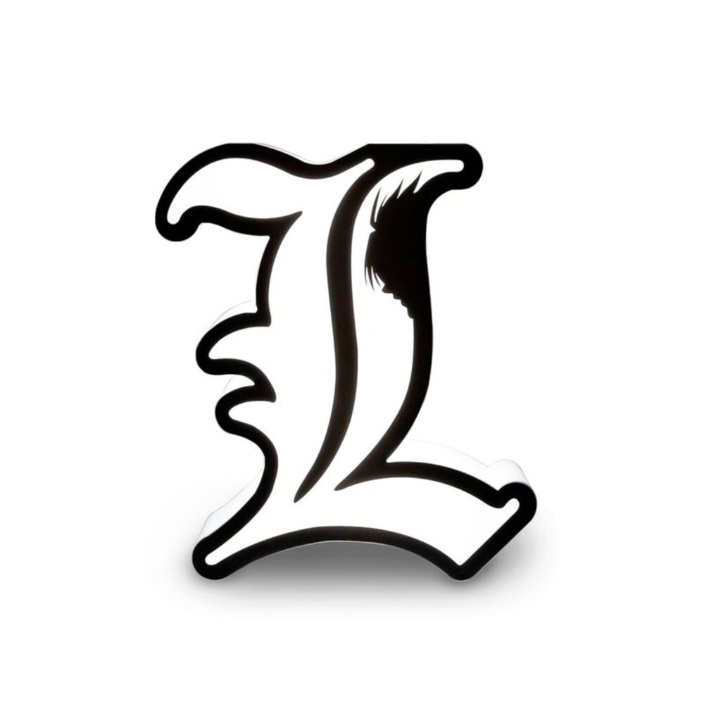 Death Note -  "L" USB LED Lamp – 10" Light, Battery/U Black
